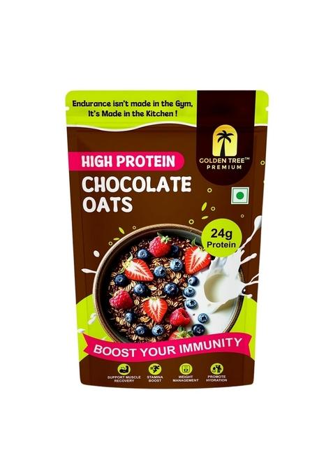 Chocolate Oats - Rolled Oats, Natural Peanut Butter, Cocoa Powder, Nuts & Seeds – 24% Protein, Source Of Dietary Fibre & Healthy Fats, No Added Sugar (Chocolate Oats 1Kg)