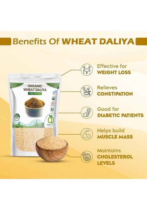 Organic Delight Wheat Daliya/Dalia Rich In Fibre 500 Gm