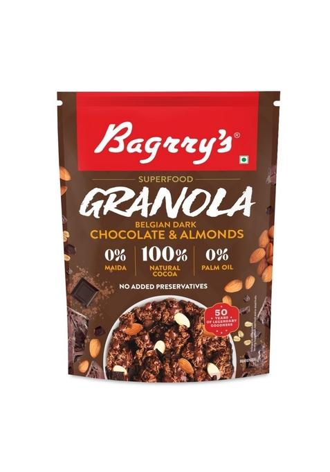 Bagrry'S Granola Belgian Dark Chocolate & Almonds, 400G