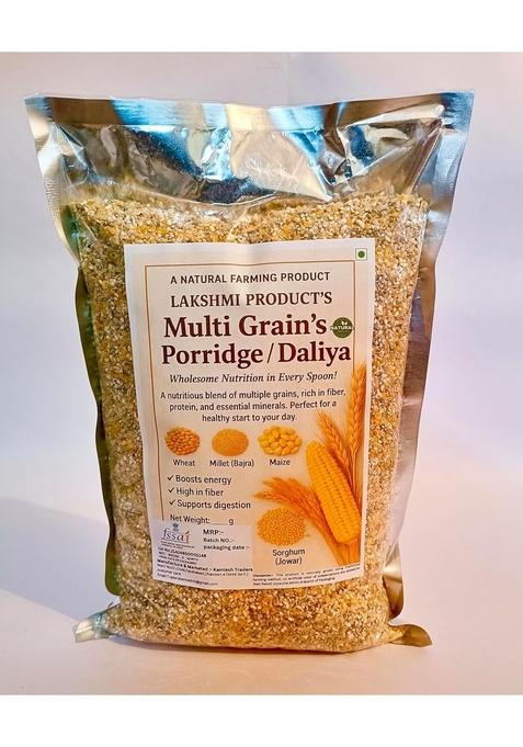 Lakshmi Multi Grain Porridge/Daliya 900 Gram, High In Fibre And Protein, Four Grains Blend With Wheat, Maize, Bajara, Sorghum
