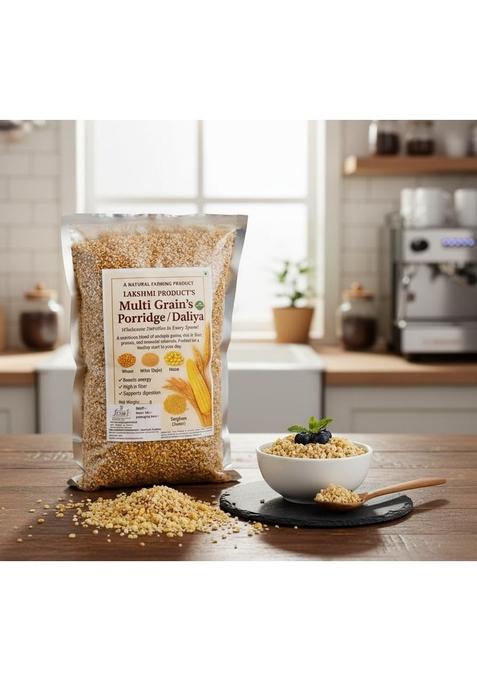 Lakshmi Multi Grain Porridge/Daliya 900 Gram, High In Fibre And Protein, Four Grains Blend With Wheat, Maize, Bajara, Sorghum