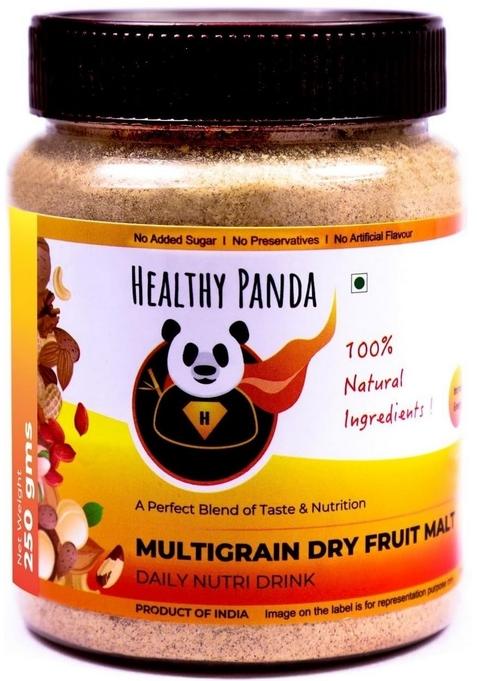 Sugar Free - (1Kg) Organic Sprouted Multigrain Dry Fruit Nutrition Drink Mix-Health Mix - Organic Sattu Mavu - Sprouted Cereal Mix - Multi Cereal Health Mix (500G X 2) - 100% Fresh & Natural