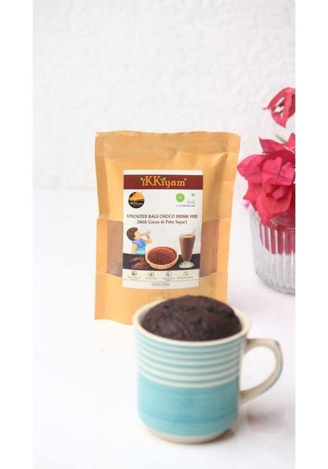 Ammi Samayal Sprouted Ragi Choco Drink Mix | Finger Millet Drink | Ragi Drink, High Density Fiber | Rich In Iron, Calcium | Gluten-Free Healthy Breakfast For Kids | Pack 1 | 100G