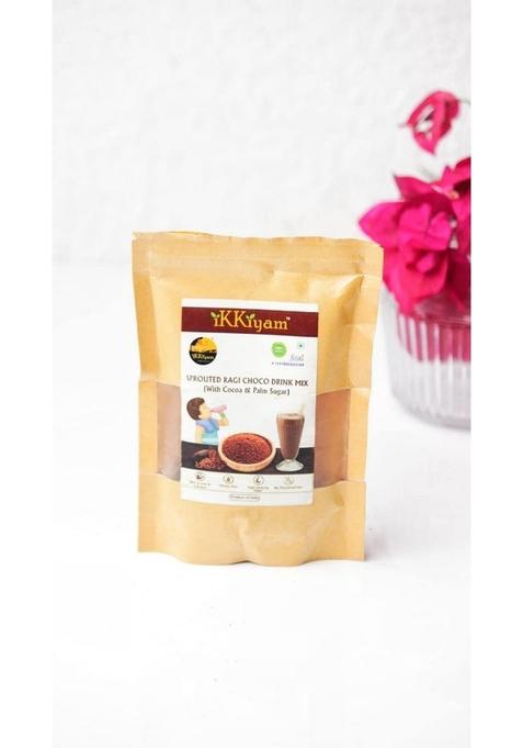 Ammi Samayal Sprouted Ragi Choco Drink Mix | Finger Millet Drink | Ragi Drink, High Density Fiber | Rich In Iron, Calcium | Gluten-Free Healthy Breakfast For Kids | Pack 1 | 100G