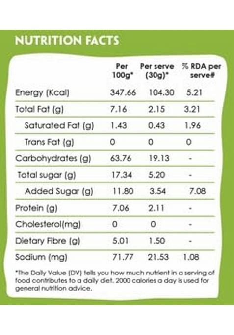 Grami Multi Millet Muesli Cinnamon With High Protein And Added Real Dried Fruits | 60% Multi Grain, Fruits, Nuts And Seeds Muesli |12 In 1 Jowar, Ragi, Multimillet Leaf, Almonds, Chia Seeds, Pumpkin Seeds, Pineapple, Mango, Papaya, Cranberry, Flax Seeds A