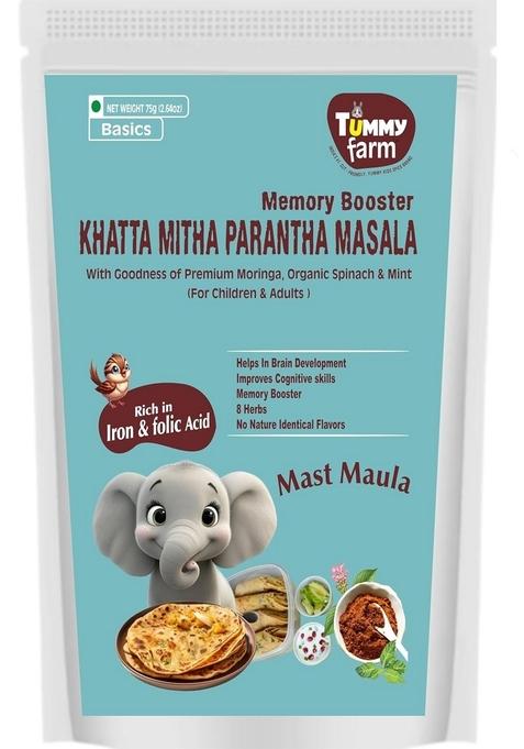 Tummy Farm Mast Maula Parantha Masala - 80G| Spice Mix Perfect For Paranthas, Rotis & Flatbreads | Parantha Masala Powder | Blended With Rich & Strong Flavour | Ready To Use | No Added Colours