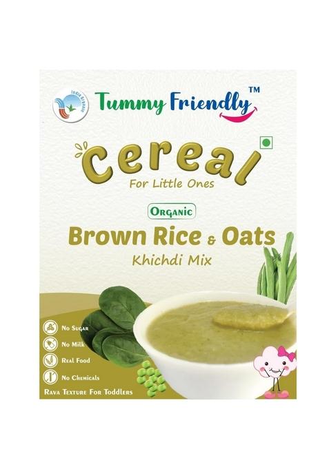 Organic Brown Rice And Oats Khichdi Mix With Vegetables For Toddlers | Available In Baby Packs Too | Organic Baby Food For 1 Year Old Baby | Shelf-Life 9 Month | 200G