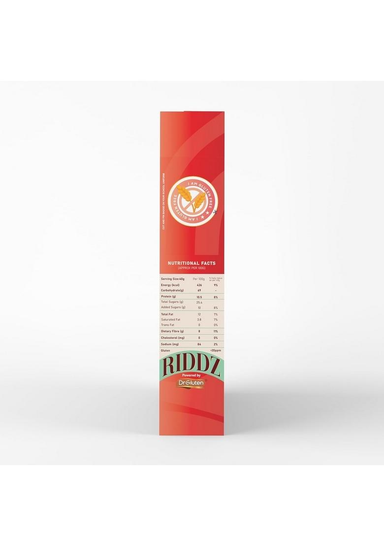 Dr. Gluten Crunchy Fruit & Nut Muesli | Tested Gluten Free Cereal | High Fiber, Sweetened With Date Syrup | 0 Preservative | Protein Rich Breakfast With Wholegrain Oats, Millets, Nuts, Fruits & Seeds | Low Sugar, Vegan, Dairy-Free, 100% Natural | 400G