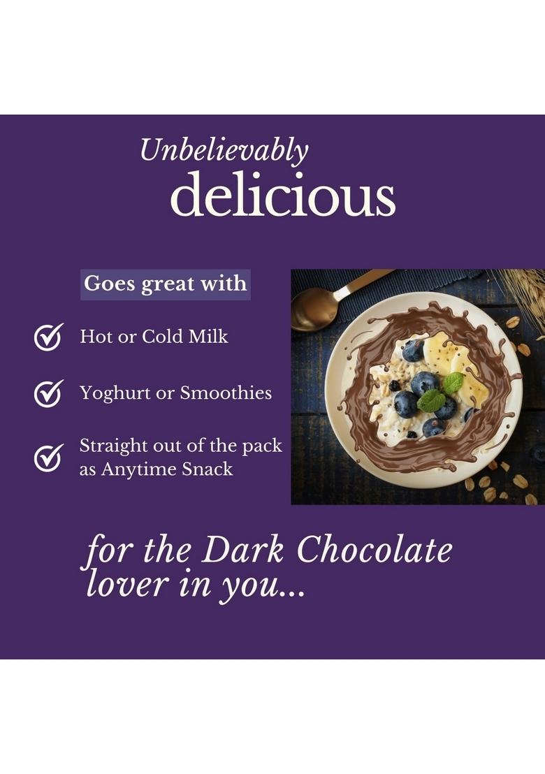 Fulfilling Chocolate Muesli- Tasty & Healthy Breakfast Cereal 700G, Dry Fruit & Nuts, Omega 3 Rich Pumpkin & Sunflower Seeds + Cranberry | Rolled Oats + Millet Flakes | Vegan