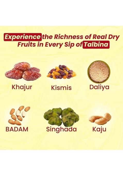 My Herbal Remedies Kulfi Talbina 550Gm + 250Gm Dry Fruits Talbina | High Fibre & Protein Barley Porridge Mix | Healthy Breakfast Mix For Kids & Adults | Natural Energy Booster | Easy To Prepare | No Preservatives