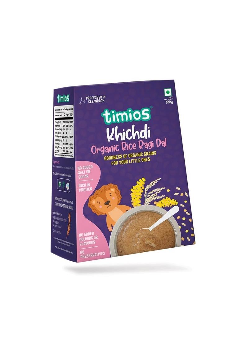 Timios Organic Rice, Ragi & Dal Porridge For -Pack Of 1