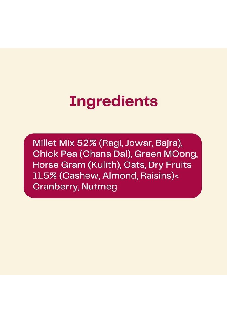 Sonkan – Porridge Mix Multi-Millets, Nuts & Berries | No Sugar, No Milk Powder | 100% Natural Multigrain Breakfast | Vegan & Gluten-Free | High Fiber & Plant Protein 250G