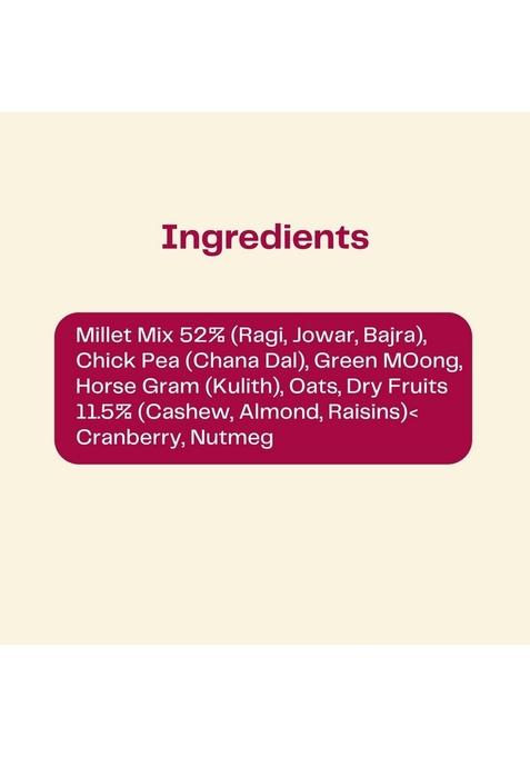 Sonkan – Porridge Mix Multi-Millets, Nuts & Berries | No Sugar, No Milk Powder | 100% Natural Multigrain Breakfast | Vegan & Gluten-Free | High Fiber & Plant Protein 250G