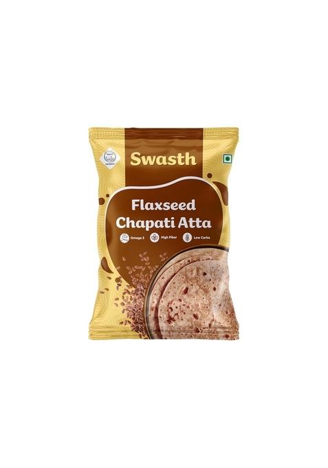 Swasth Flaxseed Chapati Atta -Omega -3 -High Fibe C-Low Carbs |High Protein&Fibre|Diabetic Friendly |For Weight Loss