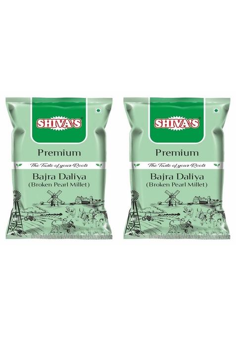 Shiva'S Bajra Dalia | Plain Bajra Khichdi |1 Kg (500 Gm-Pack Of 2) Pearl Millet Khichdi|Porridge|For Weight Loss & Digestive Health| Rich In Nutrients & Fibre