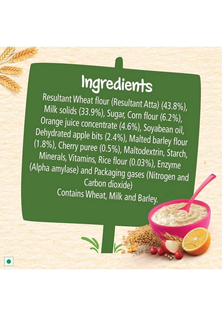 Cerelac Baby Food Cereal | Multigrain & Fruits For 12 To 24 Months Baby | Source Of Iron & Protein | Instant Cereal | 600G (Pack Of 2) - Indya
