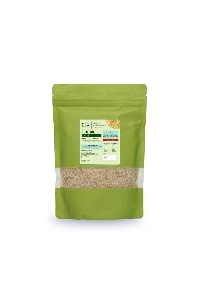 The Esha Foods Foxtail Millet Poha Flakes (Thinai/Kangani), 500Gram | Healthy Breakfast Cereal | Diabetic