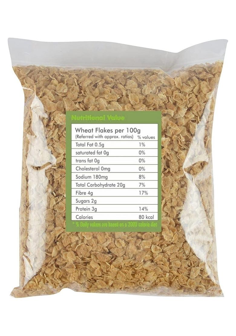 Ikkiyam Wheat Flakes (Poha) | Whole Grain Cereal Flakes | Rich In Dietary Fiber | Premium Breakfast Option | Homemade-Style Poha | Pack Of 1 | 1Kg