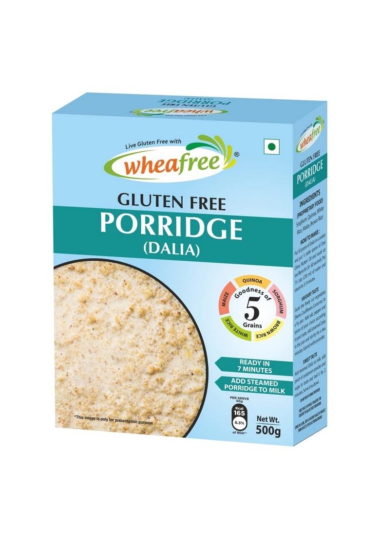 Wheafree Gluten Free Pancake Mix (500Gm) And Porridge (Dalia) (500Gm) Combo Pack | Certified Gluten Free | Tasty And Healthy