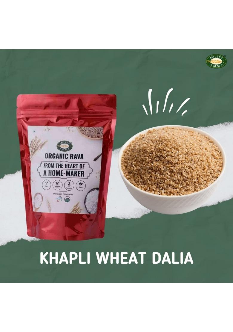 Millet Amma Organic Khapli Wheat Dalia