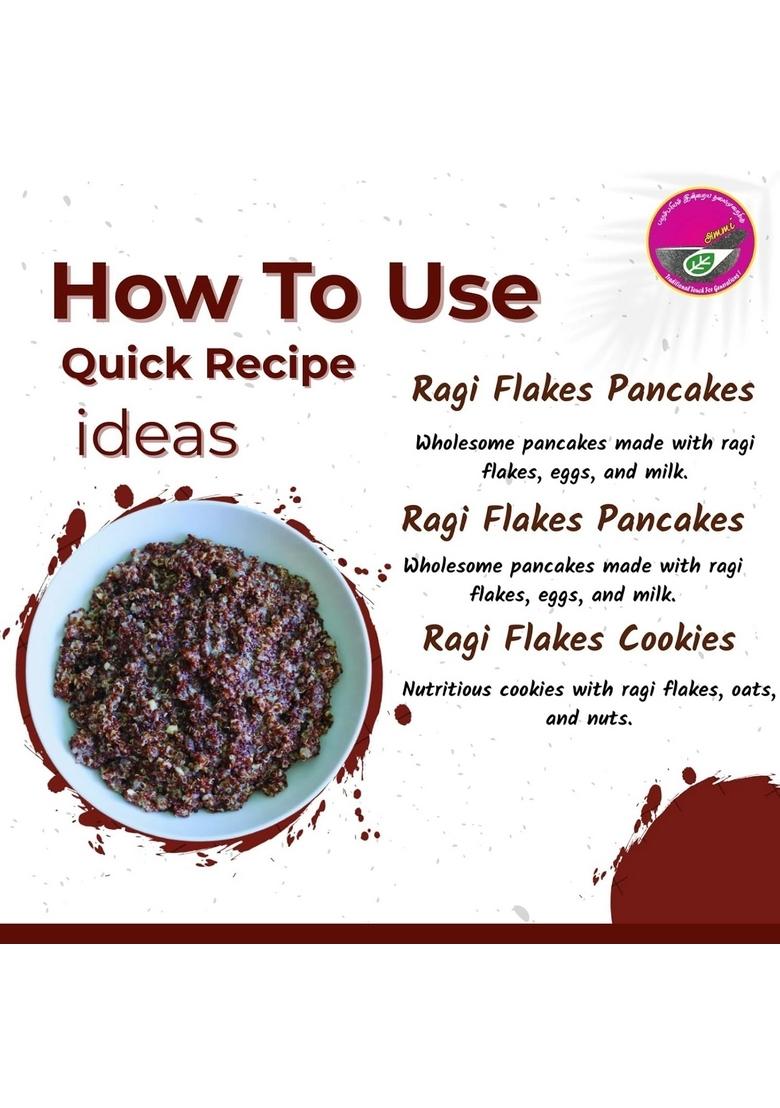 Ikkiyam Ragi Flakes (Avul) Whole Grain Finger Millet | Fresh Poha | Breakfast Millet Pohe Loaded With Calcium & Nutrients | Unflavoured Gluten Free | Ragi Alternative To Oats | 1 Kg Pack