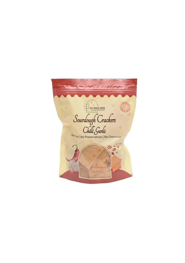 The Magic Oven Sourdough Oil Free Crackers Chips, Healthy Baked Nutritious Snack | Preservative-Free