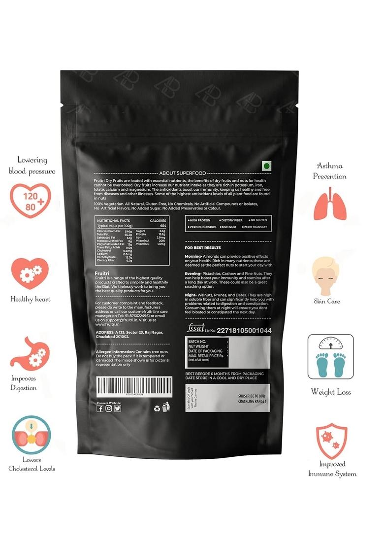 Fruitri Premium Rolled Oats- Gluten Free Organic Diet Food For Weight Loss, 100% Whole Grain, Breakfast Cereal (Plain, 500G)