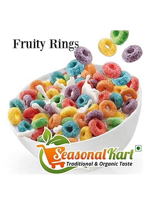 Seasonalkart Combo Pack Of Breakfast Cereal, Choco Rings & Fruit Rings, Multigrain 180 Gm Each Total 360 Grams High Fibre And Multigrain| Healthy Breakfast Cereal
