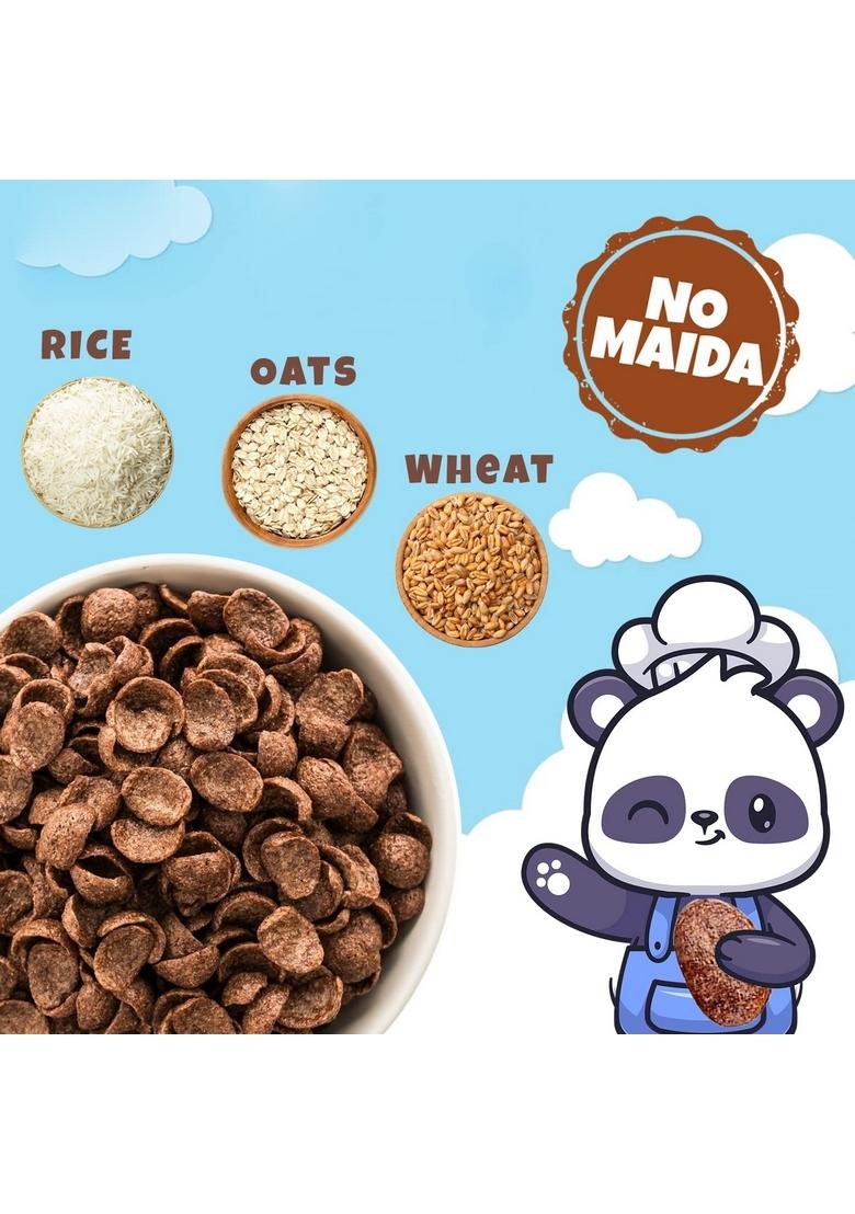 Unifit Multigrain Choco Bites Breakfast Cereals For Kids Rich In Protein Cereal Oats Instant & Crunchy Ready To Eat With Goodness Of Wheat, Rice & Oats Grain -375G