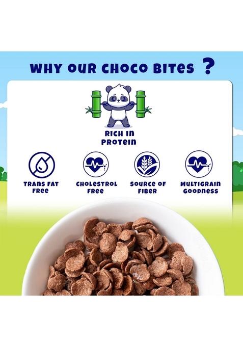 Unifit Multigrain Choco Bites Breakfast Cereals For Kids Rich In Protein Cereal Oats Instant & Crunchy Ready To Eat With Goodness Of Wheat, Rice & Oats Grain -375G