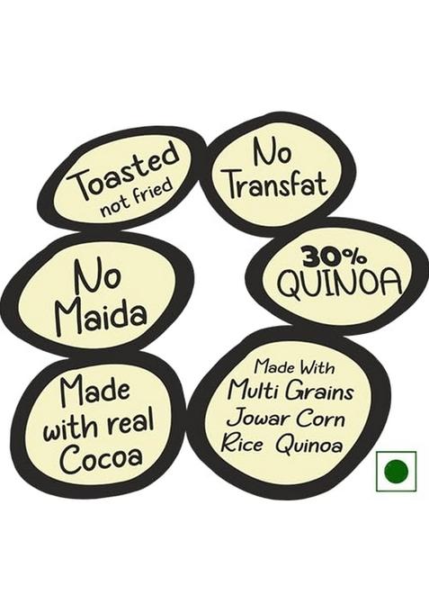 Zacaroos Millet & Quinoa Breakfast Cereal Variety Pack Of 8 | 4 Different Flavours | | Made With Millets, Quinoa & Multi-Grains | Rainbow Hoops. Choco Chimps, Choco Elephants & Choco Triangles | 240G