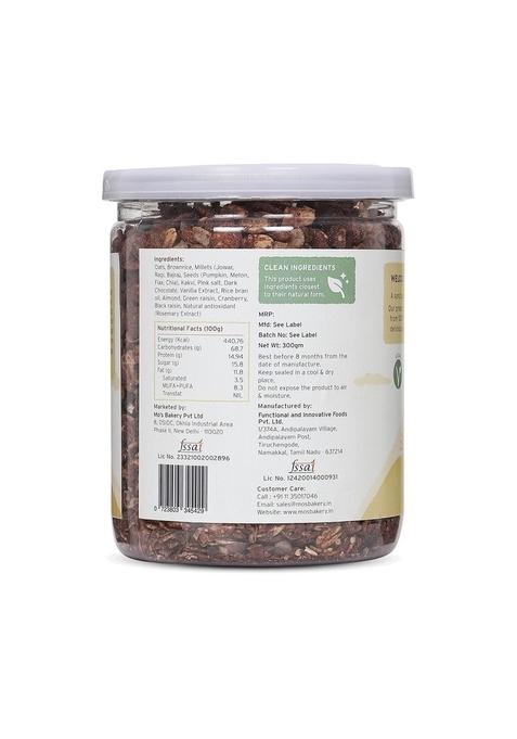Mo'S Millet Muesli 300 Gms | Madagascar Chocolate | Healthy Breakfast Muesli | 90% Whole Grain | Protein Rich |Clean Ingredients