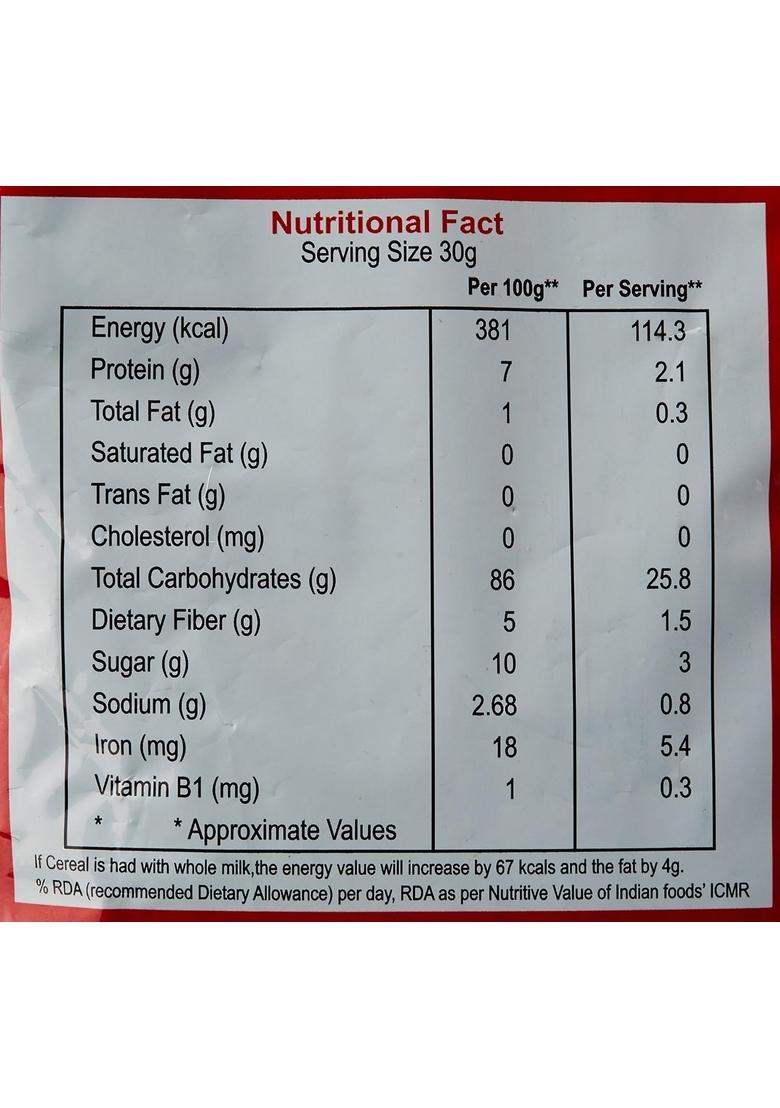 Birla Morton Cornflakes | Crunchy Breakfast Cereal With Premium Golden Corn | High In Iron & Fibre | No Cholesterol | 500G (Pack Of 2)