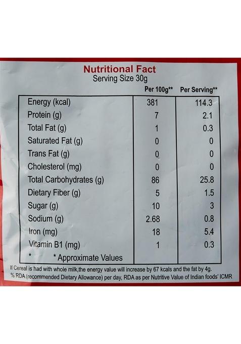 Birla Morton Cornflakes | Crunchy Breakfast Cereal With Premium Golden Corn | High In Iron & Fibre | No Cholesterol | 500G (Pack Of 2)