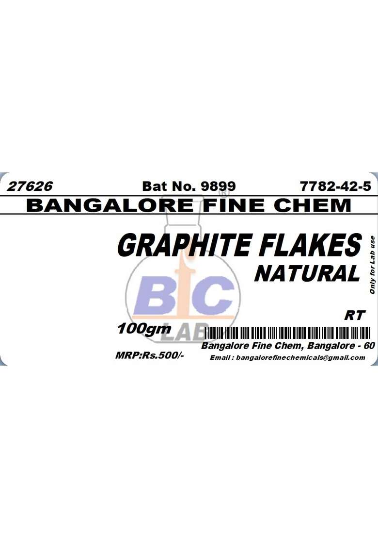 Graphite Flakes Natural - 100Gm Cas No.7782-42-5 - Indya