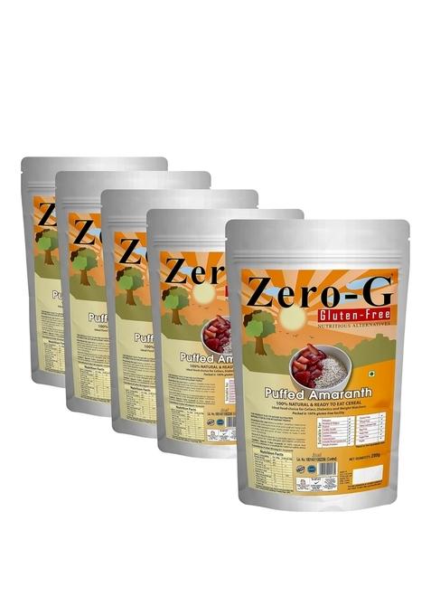 Zero-G Gluten-Free Puffed Amaranth/Rajgira | Wheat Free I Amaranth Pack Of 200 G X 5