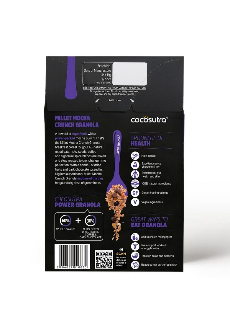 Cocosutra Millet Mocha Crunch Breakfast Granola