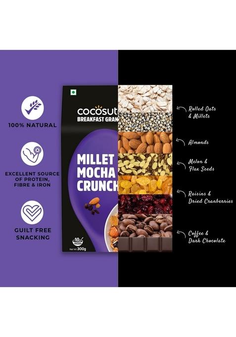 Cocosutra Millet Mocha Crunch Breakfast Granola