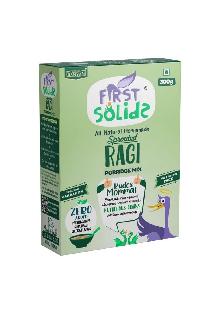 First Solids Sprouted Ragi Porridge Mix Homemade Natural Wholesome Food