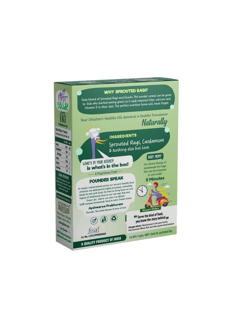 First Solids Sprouted Ragi Porridge Mix Homemade Natural Wholesome Food