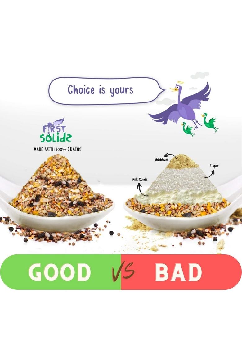 First Solids Sprouted Ragi Porridge Mix Homemade Natural Wholesome Food