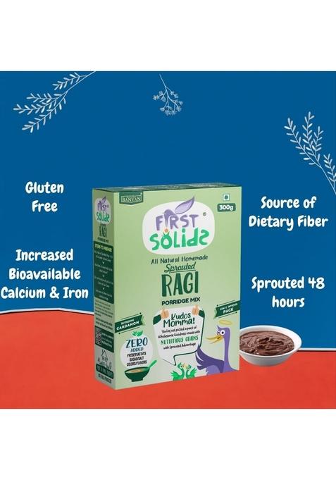 First Solids Sprouted Ragi Porridge Mix Homemade Natural Wholesome Food