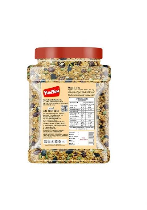 Yum Yum Crunchy Muesli: 41% Fruits, Nuts & Seeds