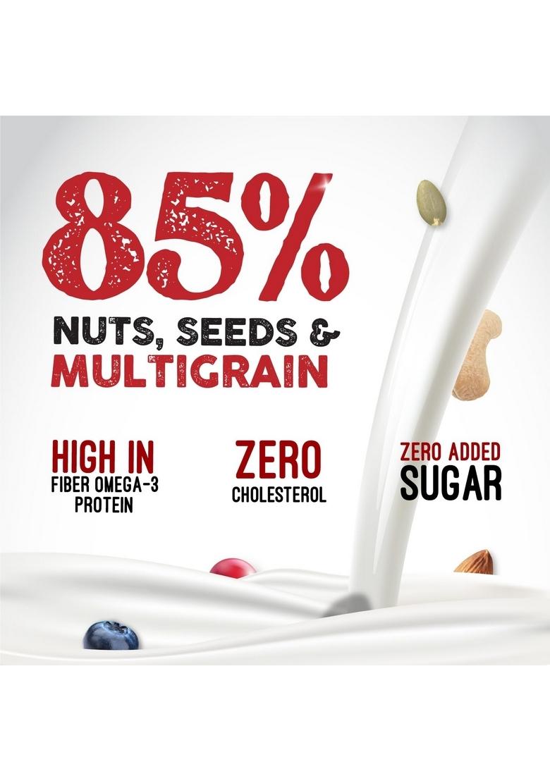 Happilo Premium Dry Fruit Muesli 500G (Pack Of 2), 85% Nuts, Seeds And Multigrain, 15 In 1 Power Breakfast, High In Fiber, Omega 3, Protein