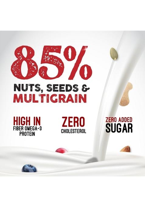 Happilo Premium Dry Fruit Muesli 500G (Pack Of 2), 85% Nuts, Seeds And Multigrain, 15 In 1 Power Breakfast, High In Fiber, Omega 3, Protein