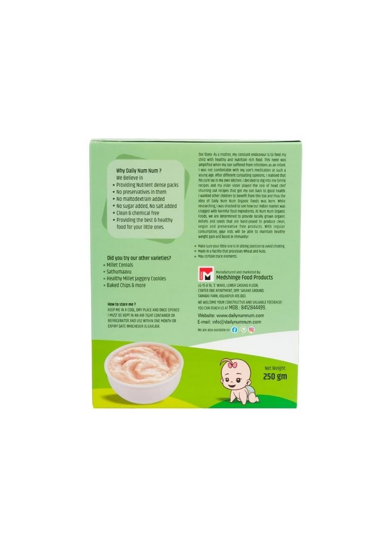 Instant Multigrain Millet Cereal With Strawberry | No Salt, No Sugar Whole Grains Cereals | Healthy Baby Food | 250 Gms