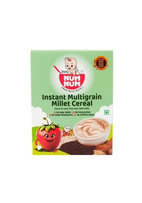 Instant Multigrain Millet Cereal With Strawberry | No Salt, No Sugar Whole Grains Cereals | Healthy Baby Food | 250 Gms