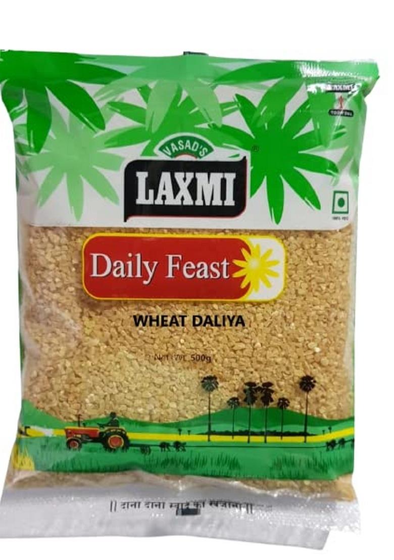 Laxmi Daily Feast Wheat Daliya 500 Gm | Broken Wheat | Dalia | Wheat Porridge | Gehun Dalia | Gehoo Daliya