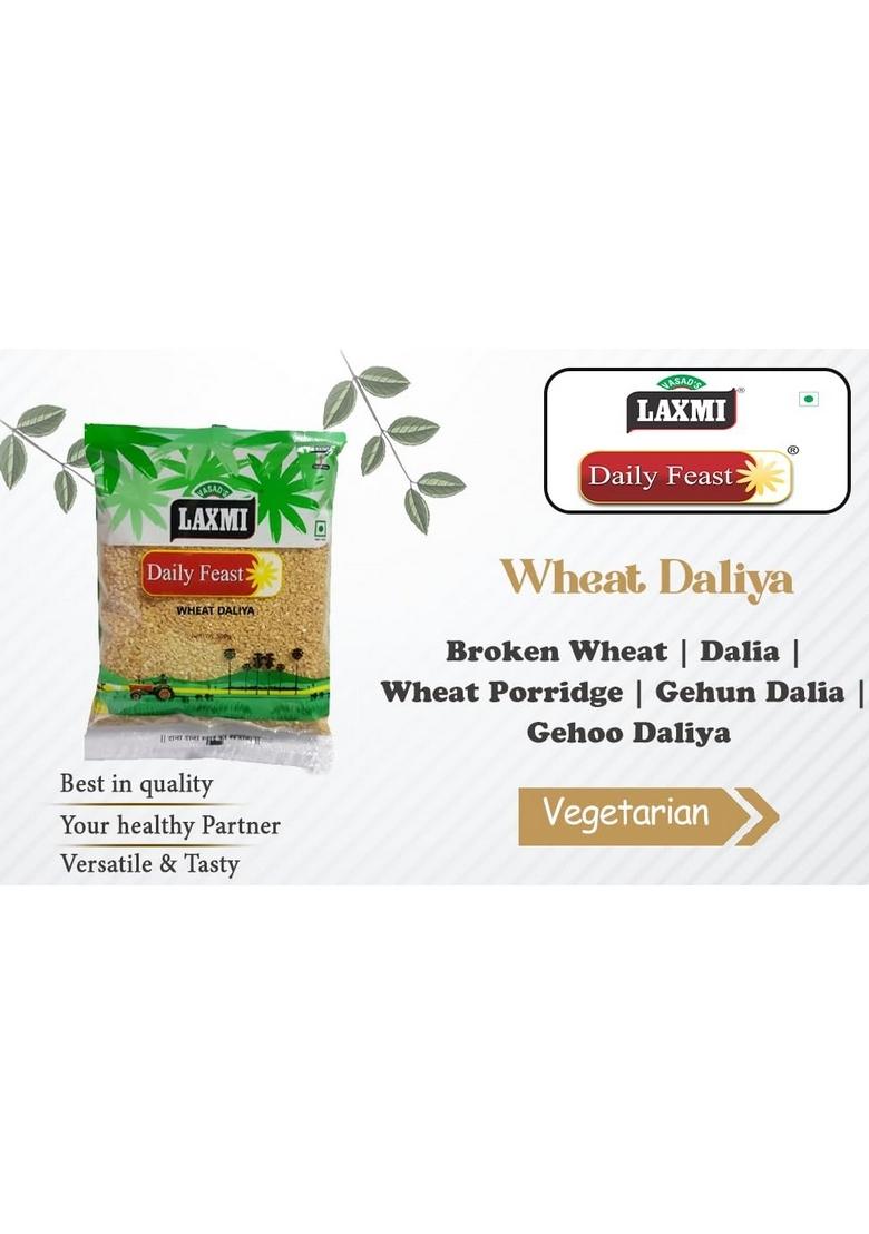 Laxmi Daily Feast Wheat Daliya 500 Gm | Broken Wheat | Dalia | Wheat Porridge | Gehun Dalia | Gehoo Daliya
