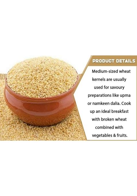 Laxmi Daily Feast Wheat Daliya 500 Gm | Broken Wheat | Dalia | Wheat Porridge | Gehun Dalia | Gehoo Daliya